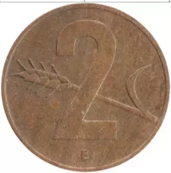 Монета 2 раппа Швейцарии 1957 года Бронза