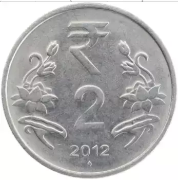 Монета 2 рупии Индии 2012 года Медно-никель
