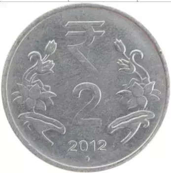 Монета 2 рупии Индии 2012 года Медно-никель