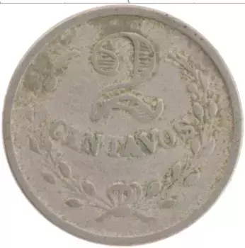 Монета 2 сентаво Колумбии 1921 года Медно-никель Лепразорий
