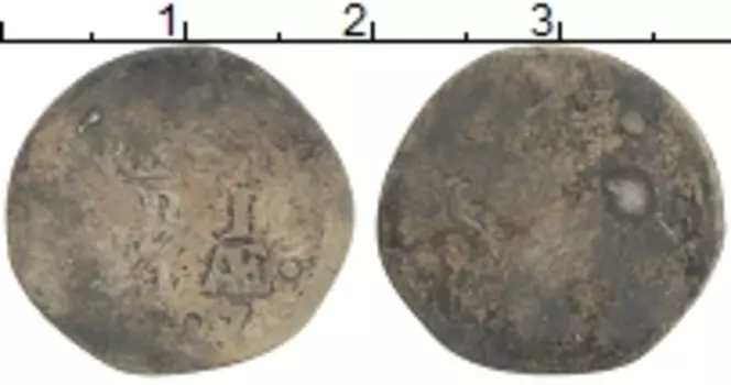 Монета 2 стивера Нидерланд 1707 года Серебро Утрехт