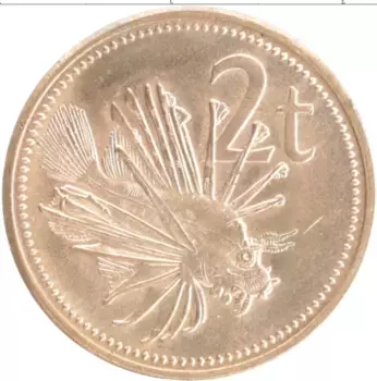 Монета 2 тоа Папуа-Новой Гвинеи 2002 года Бронза