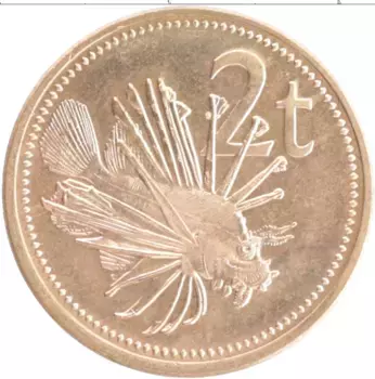 Монета 2 тоа Папуа-Новой Гвинеи 2002 года Бронза