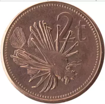 Монета 2 тоа Папуа-Новой Гвинеи 2004 года Бронза