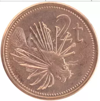 Монета 2 тоа Папуа-Новой Гвинеи 2004 года Бронза