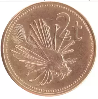 Монета 2 тоа Папуа-Новой Гвинеи 2004 года Медь