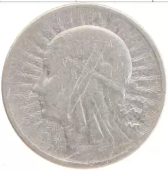 Монета 2 злотых Польши 1933 года Серебро