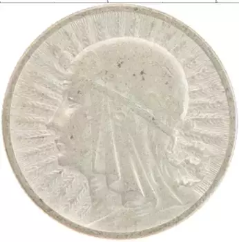 Монета 2 злотых Польши 1933 года Серебро