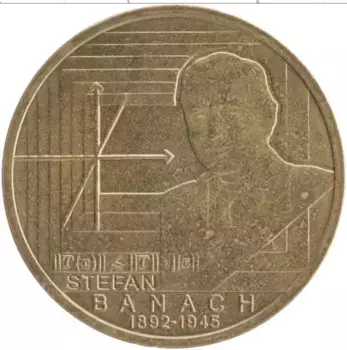 Монета 2 злотых Польши 2012 года Латунь 120 лет со дня рождения Стефана Банаха