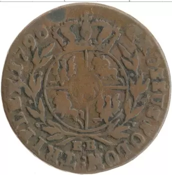 Монета 3 гроша Польши 1790 года Медь Станислав II Август