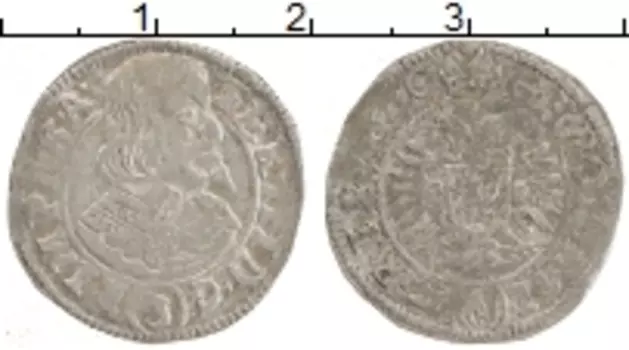 Монета 3 крейцера Австрии 1640 года Серебро Фердинанд II