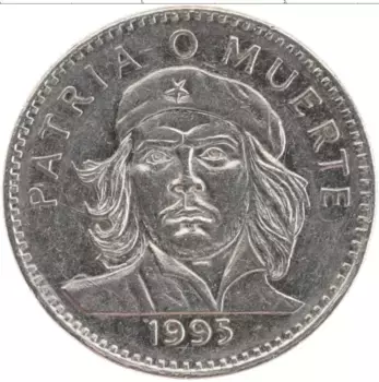 Монета 3 песо Кубы 1995 года Медно-никель Эрнесто Че Гевара