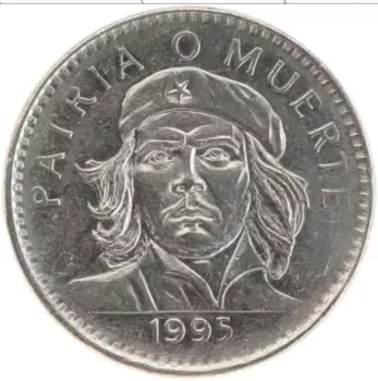 Монета 3 песо Кубы 1995 года Медно-никель Эрнесто Че Гевара