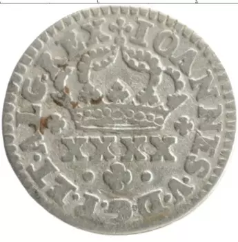 Монета 40 рейс Португалии Серебро Жуан V