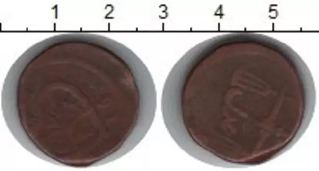 Монета 4 анны Индии Медь