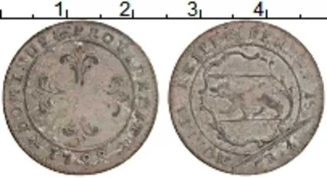 Монета 4 крейцера Берна 1798 года Медь