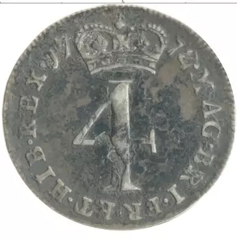 Монета 4 пенса Англии 1772 года Серебро Георг III