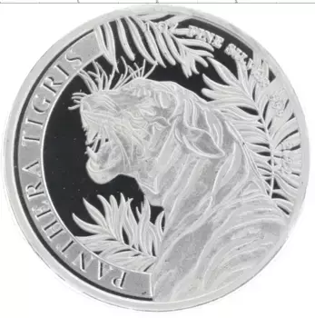 Монета 500 кип Лаоса 2022 года Серебро Тигр