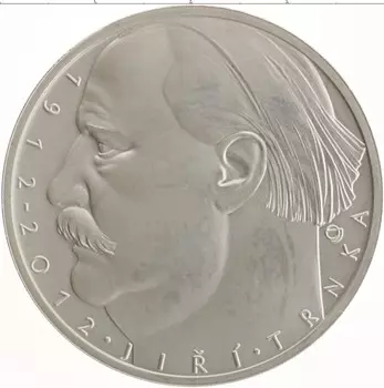 Монета 500 крон Чехии 2012 года Серебро 100 лет со дня рождения Иржи Трнка