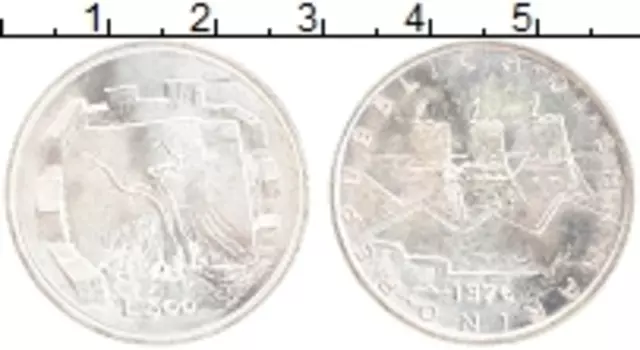 Монета 500 лир Сан-Марино 1976 года Серебро