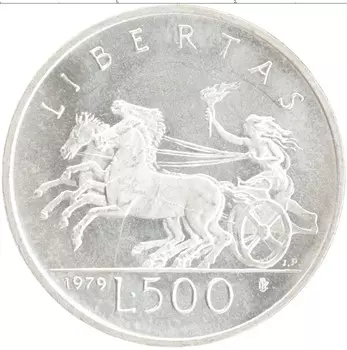 Монета 500 лир Сан-Марино 1979 года Серебро Святой Мартин