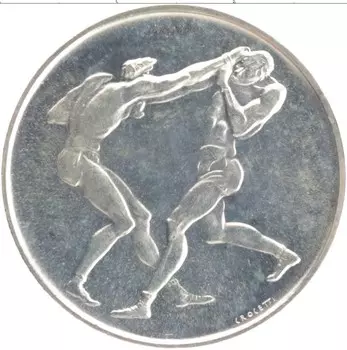 Монета 500 лир Сан-Марино 1980 года Серебро XXII Летние олимпийские игры в Москве