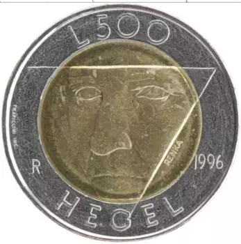 Монета 500 лир Сан-Марино 1996 года Биметалл