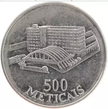 Монета 500 метикаль Мозамбика 1994 года Медно-никель