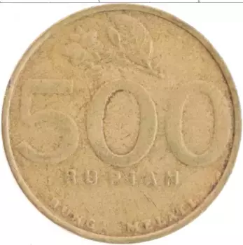 Монета 500 рупий Индонезии 2002 года Бронза