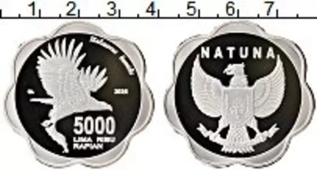 Монета 500 рупий Индонезии 2020 года Посеребрение UNUSUAL