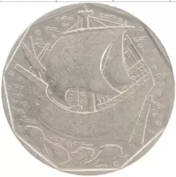 Монета 50 эскудо Португалии 1986 года Медно-никель