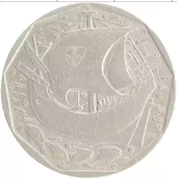 Монета 50 эскудо Португалии 1988 года Медно-никель