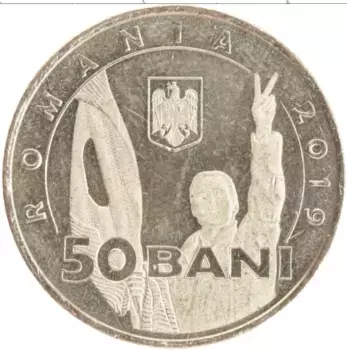 Монета 50 бани Румынии 2019 года Латунь 30 лет Румынской революции