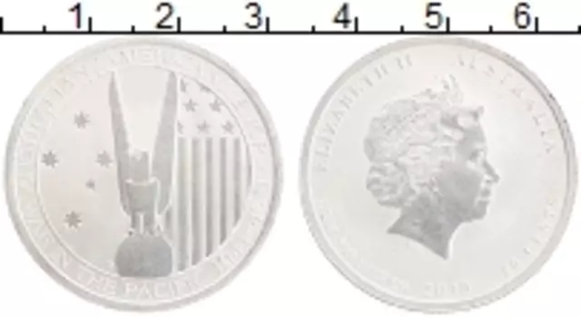 Монета 50 центов Австралии 2013 года Серебро Елизавета II