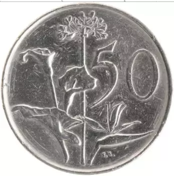 Монета 50 центов Южно Африканской Республики 1981 года Медно-никель