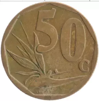 Монета 50 центов Южно Африканской Республики 2006 года Бронза