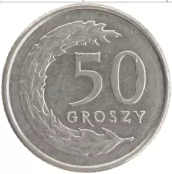 Монета 50 грош Польши 1995 года Медно-никель