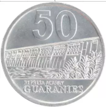 Монета 50 гуарани Парагвая 2006 года Алюминий Эстигаррибия