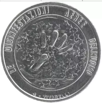 Монета 50 лир Сан-Марино 1977 года Сталь Экология