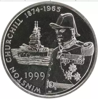 Монета 50 пенсов Фолклендских островов 1999 года Медно-никель Елизавета II