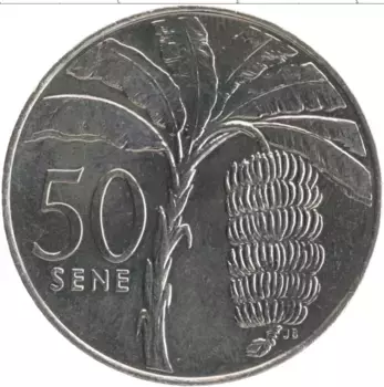 Монета 50 сене Самоа 2006 года Медно-никель Малиетоа Танумафили II