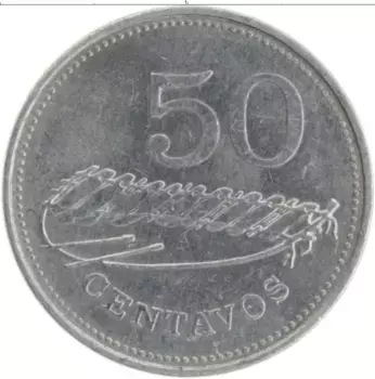 Монета 50 сентаво Мозамбика 1982 года Алюминий