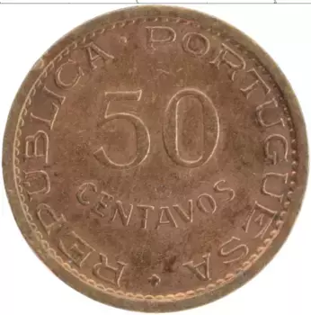 Монета 50 сентаво Сан-Томе и Принсипи 1971 года Бронза