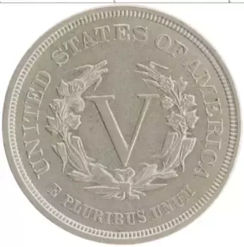 Монета 5 центов Америки 1883 года Медно-никель Свобода