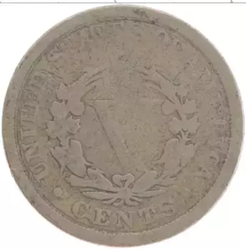 Монета 5 центов Америки 1902 года Медно-никель