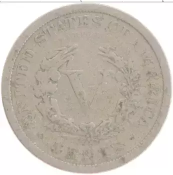 Монета 5 центов Америки 1910 года Медно-никель