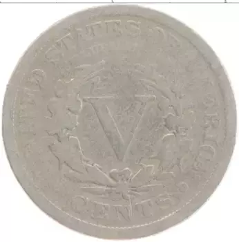 Монета 5 центов Америки 1910 года Медно-никель
