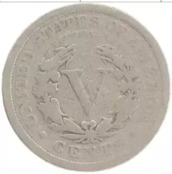 Монета 5 центов Америки 1911 года Медно-никель