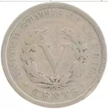 Монета 5 центов Америки 1911 года Медно-никель
