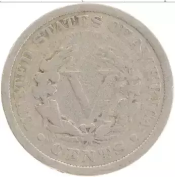 Монета 5 центов Америки 1911 года Медно-никель
